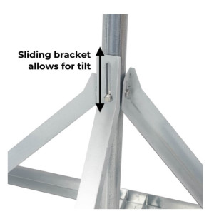 Bolton Technical BT459655 Roof Sled Mount, 8ft Pole (Pole in 2 sections, 5ft and 3ft)